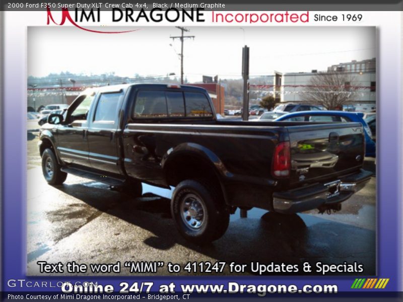 Black / Medium Graphite 2000 Ford F350 Super Duty XLT Crew Cab 4x4