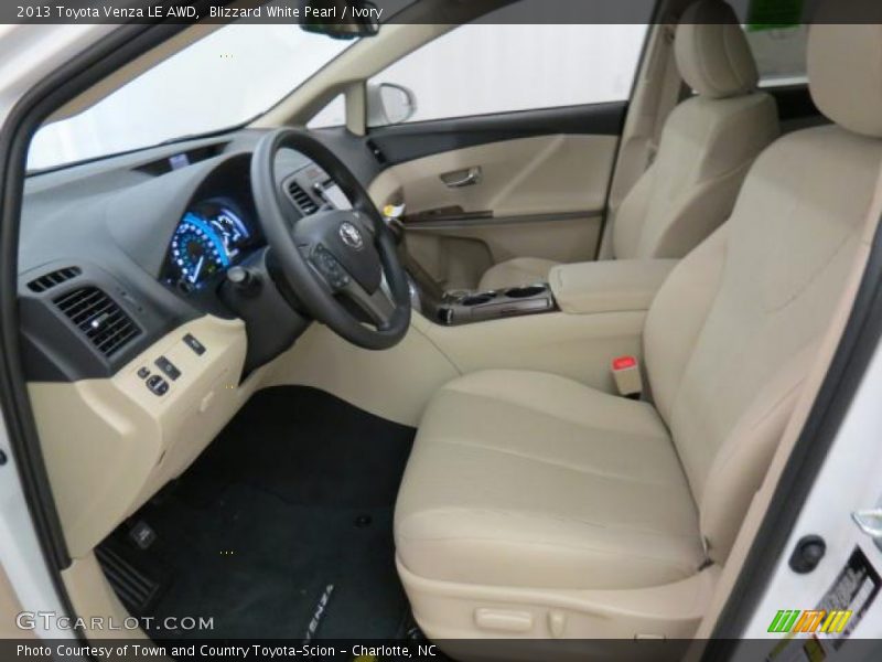Blizzard White Pearl / Ivory 2013 Toyota Venza LE AWD