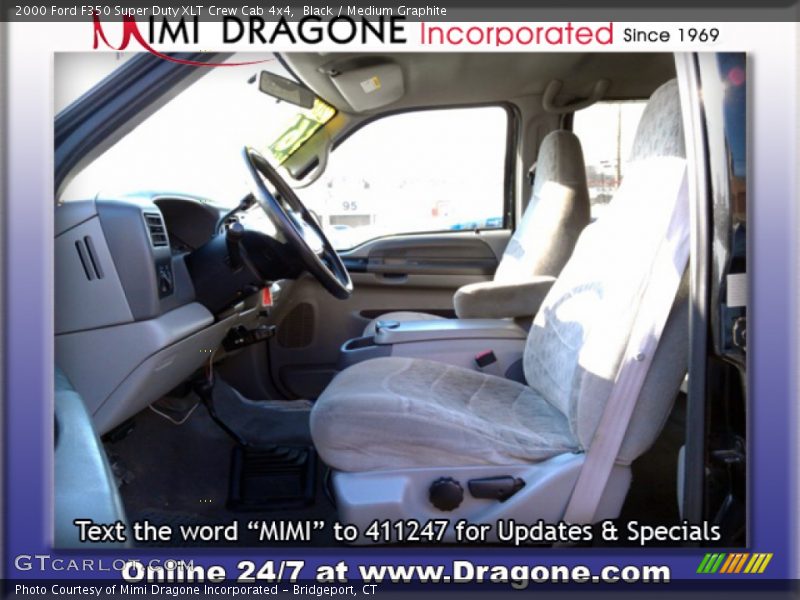 Black / Medium Graphite 2000 Ford F350 Super Duty XLT Crew Cab 4x4