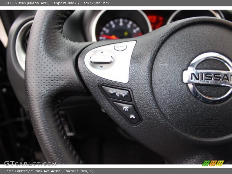 Sapphire Black / Black/Silver Trim 2012 Nissan Juke SV AWD