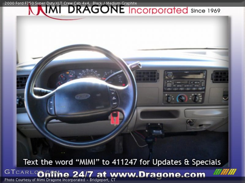 Black / Medium Graphite 2000 Ford F350 Super Duty XLT Crew Cab 4x4