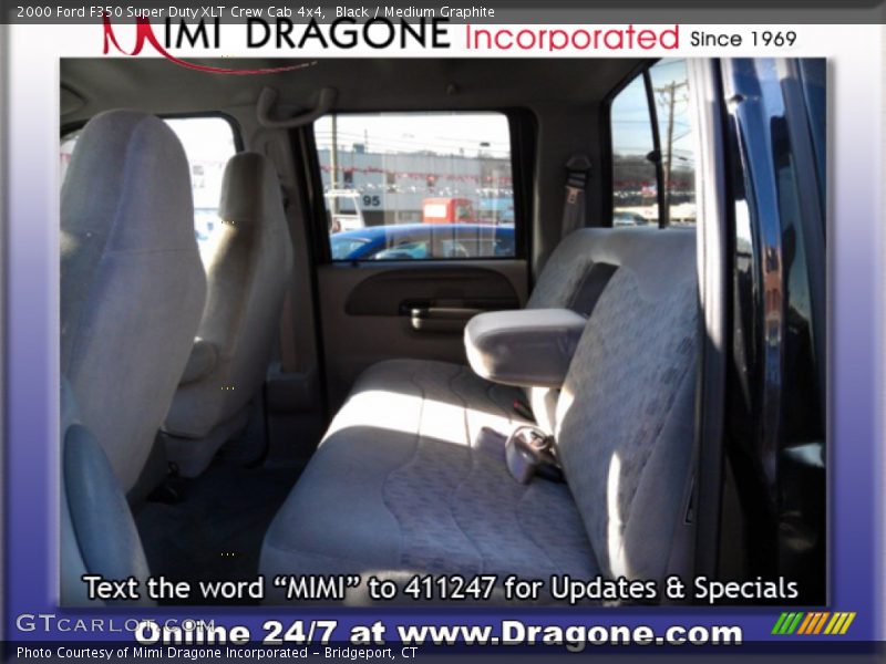 Black / Medium Graphite 2000 Ford F350 Super Duty XLT Crew Cab 4x4