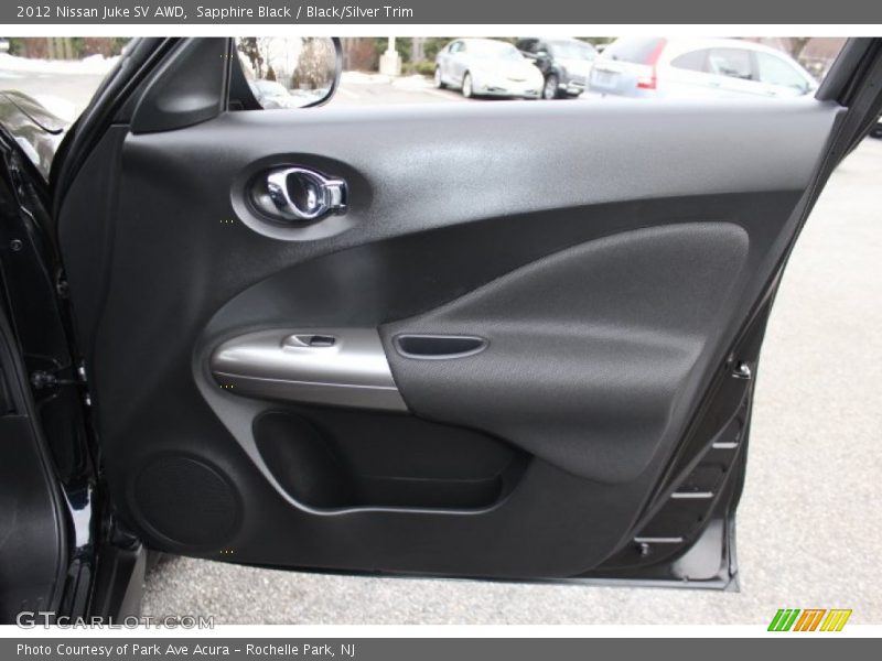 Sapphire Black / Black/Silver Trim 2012 Nissan Juke SV AWD