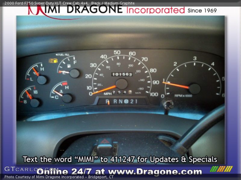 Black / Medium Graphite 2000 Ford F350 Super Duty XLT Crew Cab 4x4