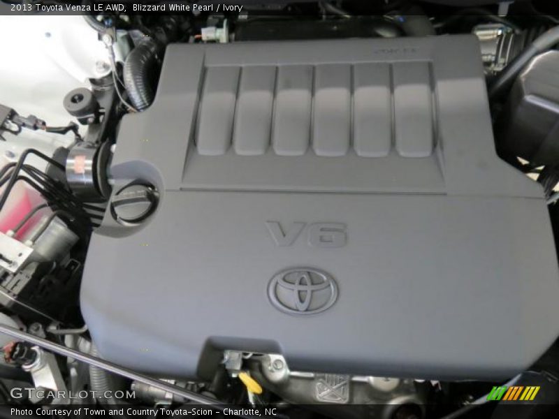 Blizzard White Pearl / Ivory 2013 Toyota Venza LE AWD