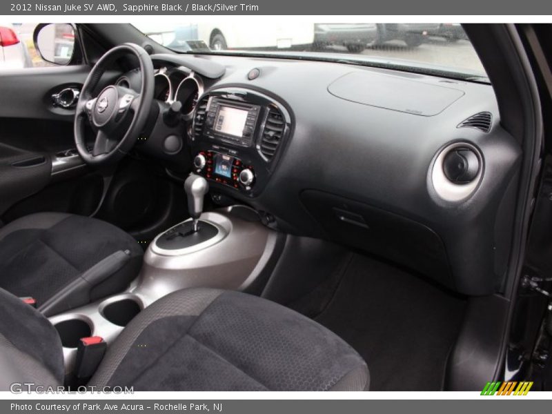 Sapphire Black / Black/Silver Trim 2012 Nissan Juke SV AWD