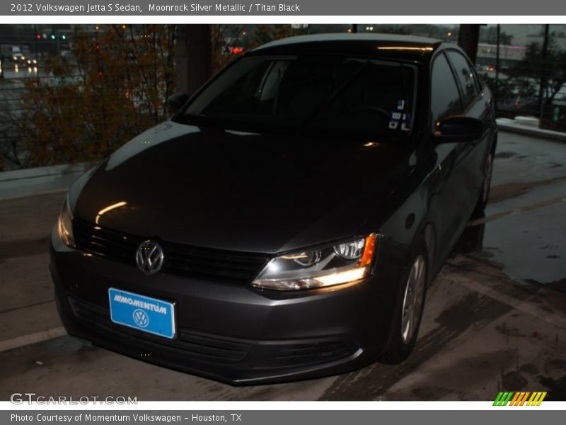 Moonrock Silver Metallic / Titan Black 2012 Volkswagen Jetta S Sedan