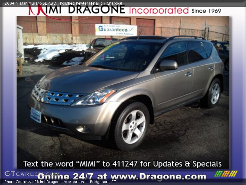 Polished Pewter Metallic / Charcoal 2004 Nissan Murano SL AWD