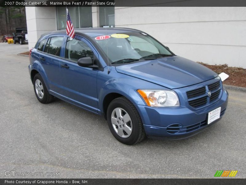 Marine Blue Pearl / Pastel Slate Gray 2007 Dodge Caliber SE