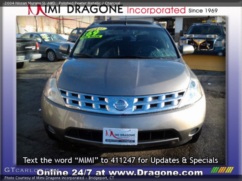 Polished Pewter Metallic / Charcoal 2004 Nissan Murano SL AWD