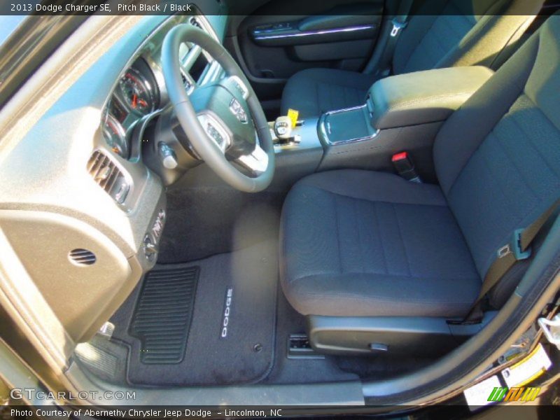 Pitch Black / Black 2013 Dodge Charger SE