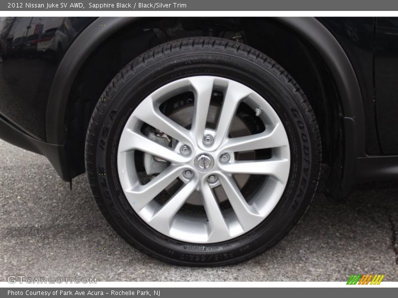 Sapphire Black / Black/Silver Trim 2012 Nissan Juke SV AWD