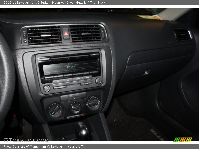 Moonrock Silver Metallic / Titan Black 2012 Volkswagen Jetta S Sedan