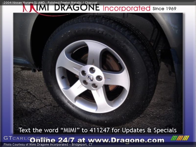 Polished Pewter Metallic / Charcoal 2004 Nissan Murano SL AWD