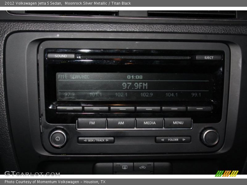 Moonrock Silver Metallic / Titan Black 2012 Volkswagen Jetta S Sedan