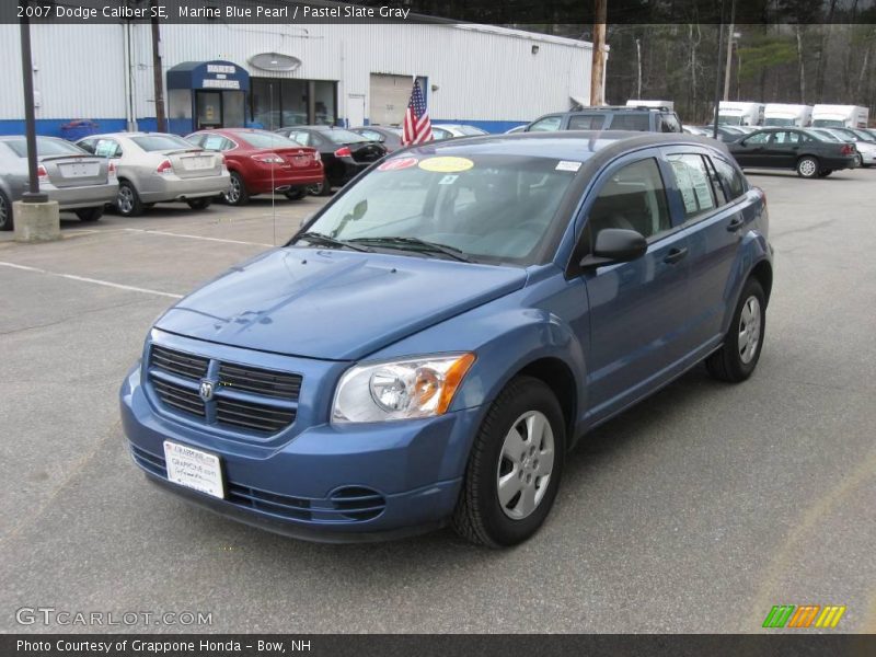 Marine Blue Pearl / Pastel Slate Gray 2007 Dodge Caliber SE