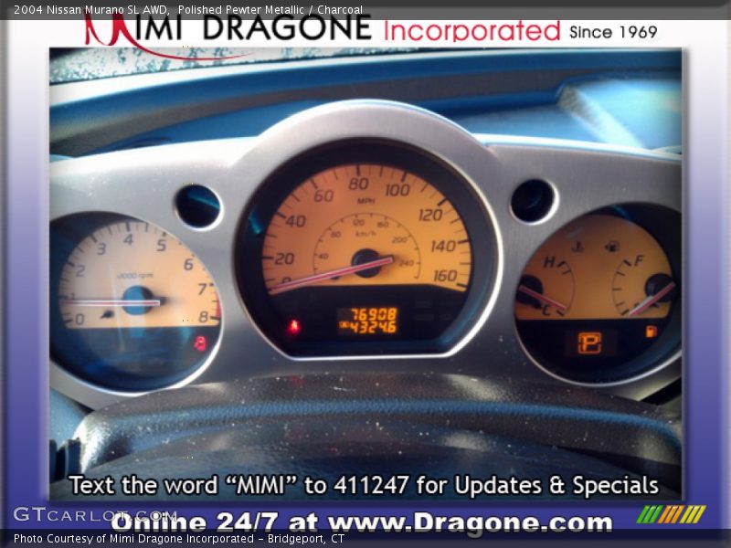 Polished Pewter Metallic / Charcoal 2004 Nissan Murano SL AWD