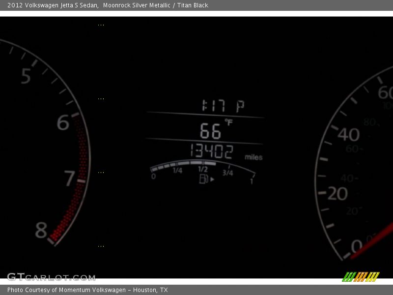 Moonrock Silver Metallic / Titan Black 2012 Volkswagen Jetta S Sedan