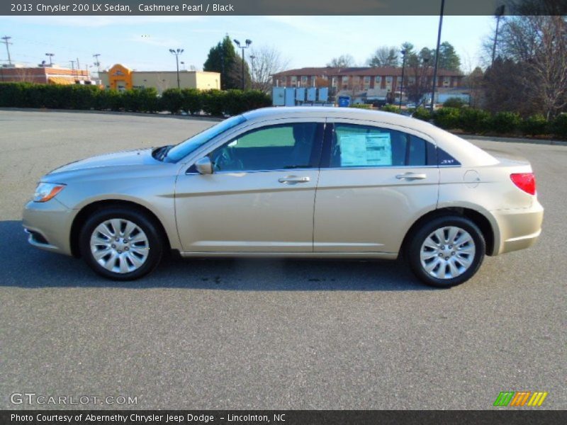 Cashmere Pearl / Black 2013 Chrysler 200 LX Sedan