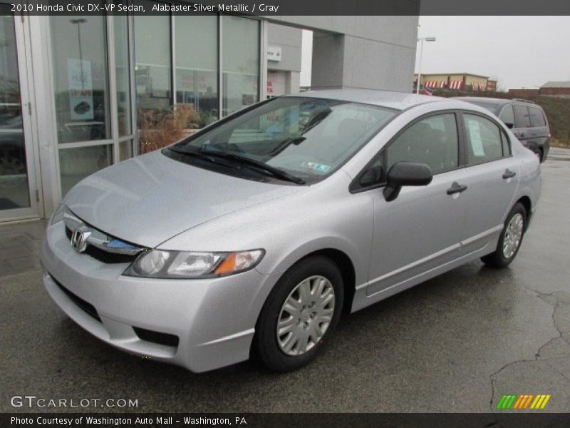 Alabaster Silver Metallic / Gray 2010 Honda Civic DX-VP Sedan