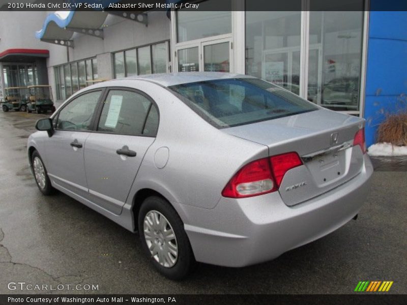 Alabaster Silver Metallic / Gray 2010 Honda Civic DX-VP Sedan
