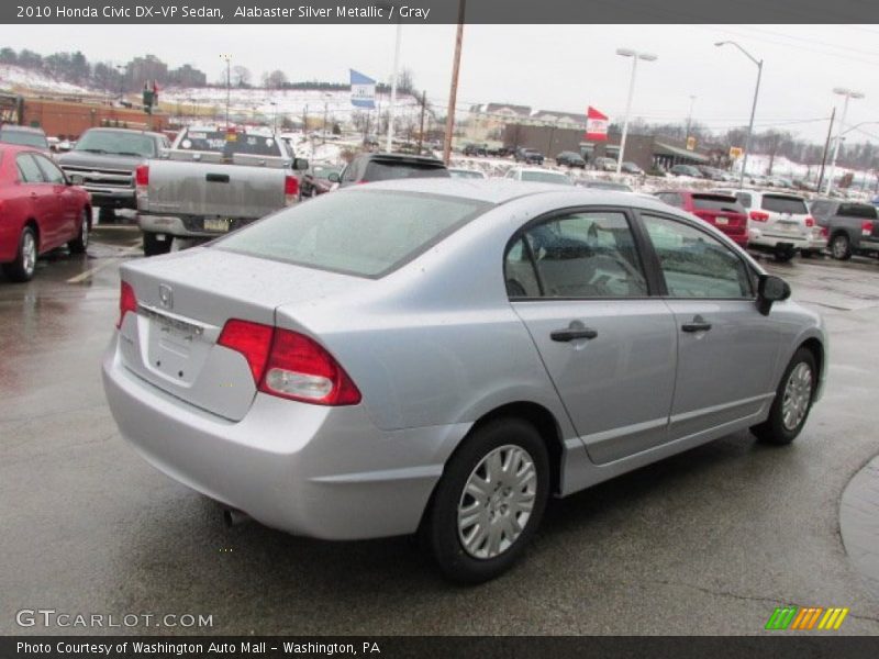 Alabaster Silver Metallic / Gray 2010 Honda Civic DX-VP Sedan