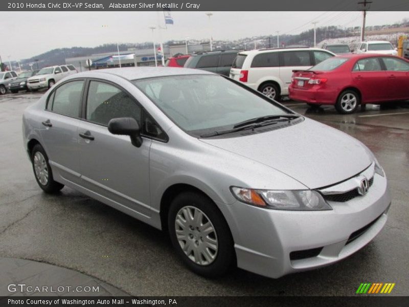 Alabaster Silver Metallic / Gray 2010 Honda Civic DX-VP Sedan