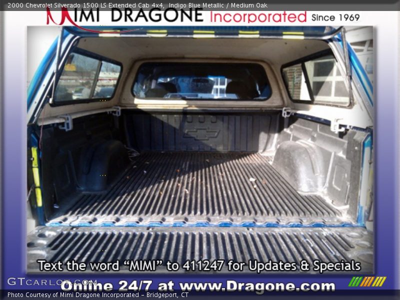 Indigo Blue Metallic / Medium Oak 2000 Chevrolet Silverado 1500 LS Extended Cab 4x4