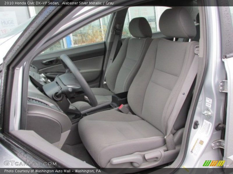 Alabaster Silver Metallic / Gray 2010 Honda Civic DX-VP Sedan