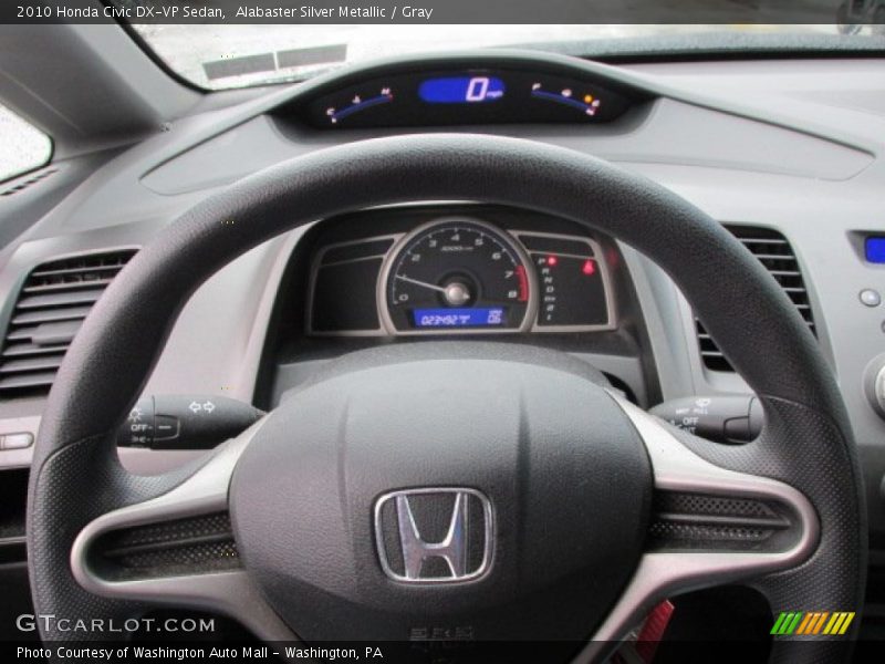 Alabaster Silver Metallic / Gray 2010 Honda Civic DX-VP Sedan