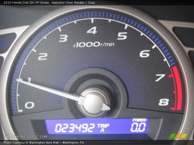 Alabaster Silver Metallic / Gray 2010 Honda Civic DX-VP Sedan