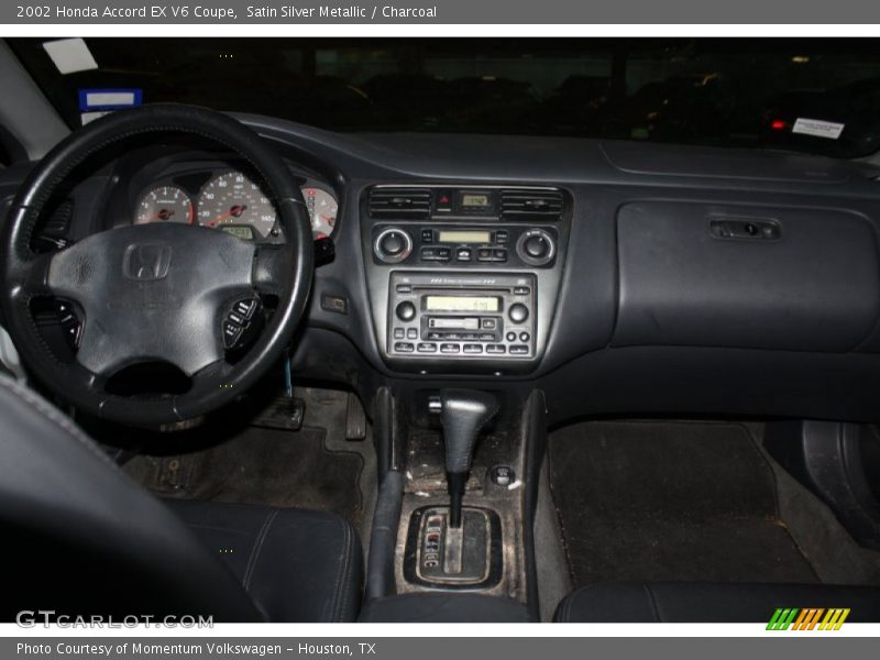 Satin Silver Metallic / Charcoal 2002 Honda Accord EX V6 Coupe