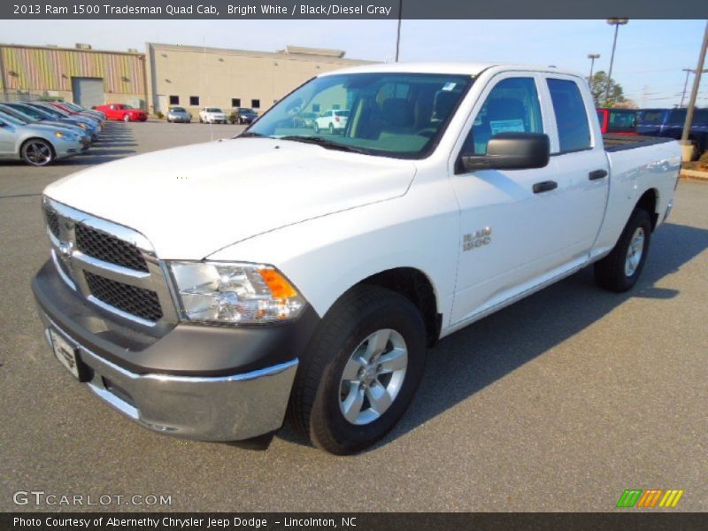 Bright White / Black/Diesel Gray 2013 Ram 1500 Tradesman Quad Cab