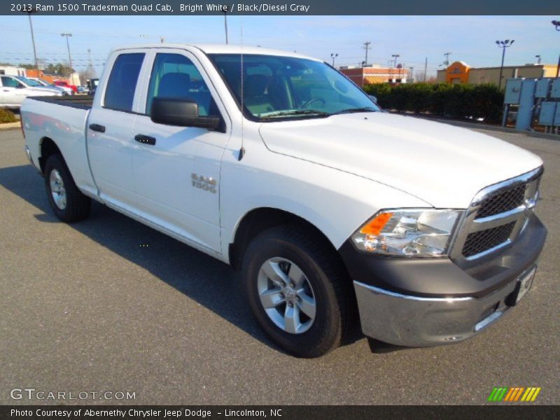 Bright White / Black/Diesel Gray 2013 Ram 1500 Tradesman Quad Cab