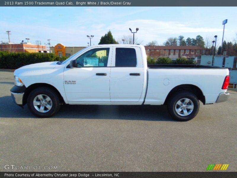 Bright White / Black/Diesel Gray 2013 Ram 1500 Tradesman Quad Cab
