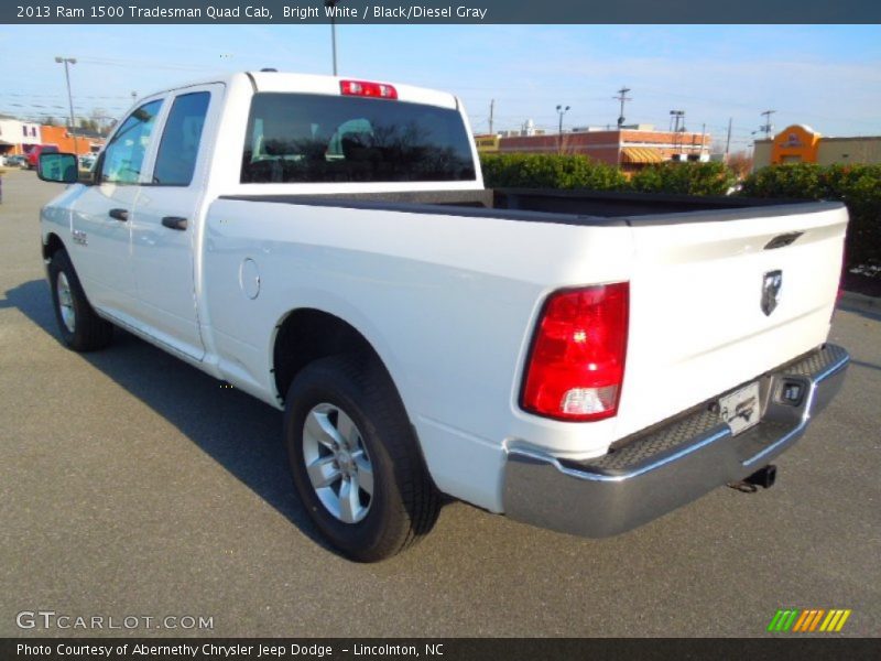 Bright White / Black/Diesel Gray 2013 Ram 1500 Tradesman Quad Cab