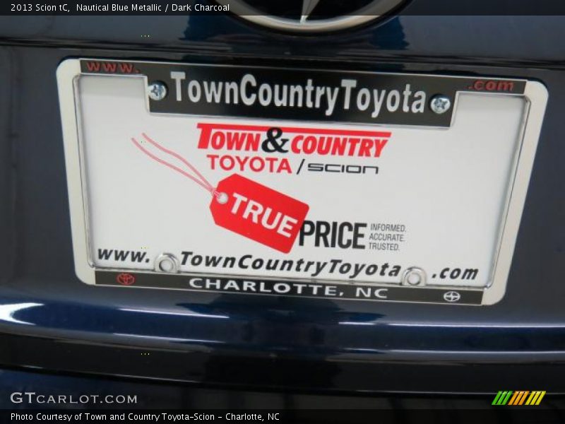Nautical Blue Metallic / Dark Charcoal 2013 Scion tC