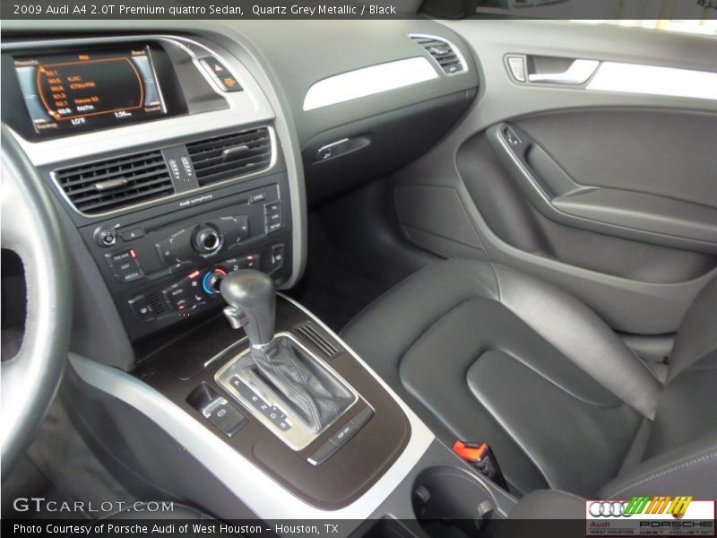 Quartz Grey Metallic / Black 2009 Audi A4 2.0T Premium quattro Sedan