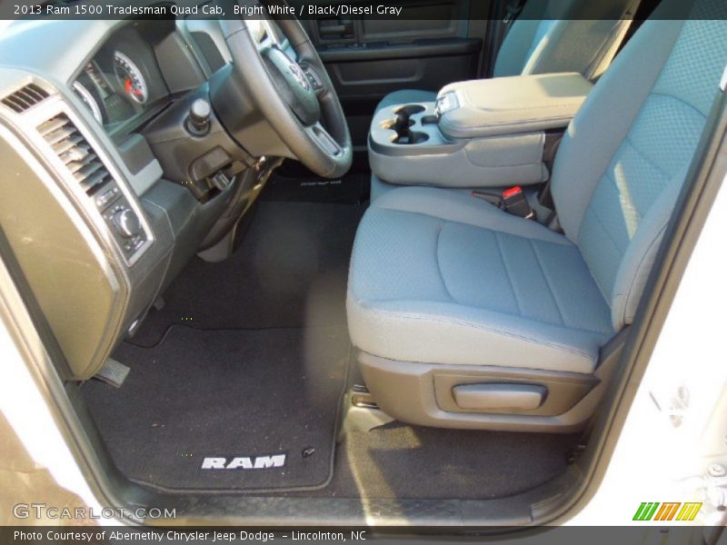 Bright White / Black/Diesel Gray 2013 Ram 1500 Tradesman Quad Cab