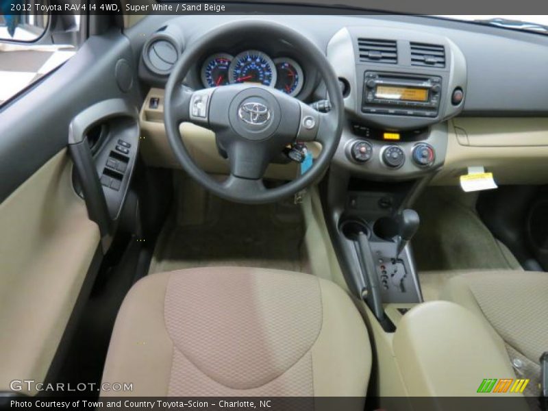 Super White / Sand Beige 2012 Toyota RAV4 I4 4WD