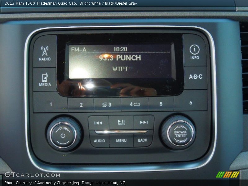 Bright White / Black/Diesel Gray 2013 Ram 1500 Tradesman Quad Cab