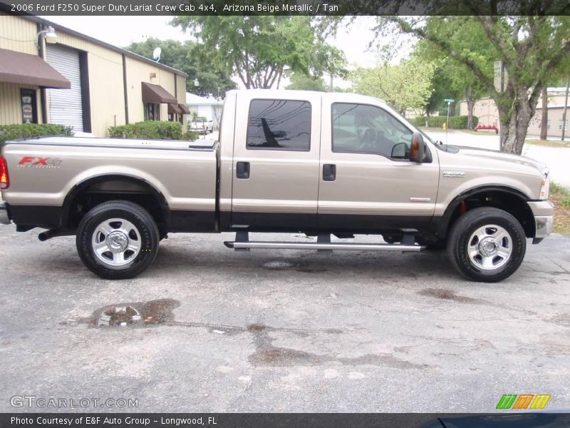 Arizona Beige Metallic / Tan 2006 Ford F250 Super Duty Lariat Crew Cab 4x4