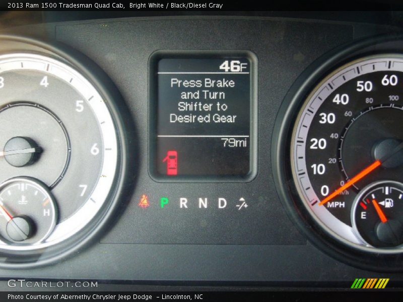 Bright White / Black/Diesel Gray 2013 Ram 1500 Tradesman Quad Cab