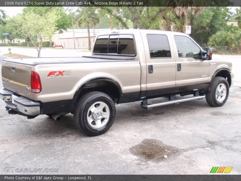Arizona Beige Metallic / Tan 2006 Ford F250 Super Duty Lariat Crew Cab 4x4