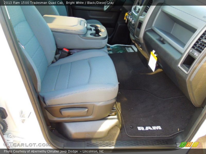 Bright White / Black/Diesel Gray 2013 Ram 1500 Tradesman Quad Cab