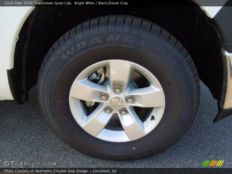 Bright White / Black/Diesel Gray 2013 Ram 1500 Tradesman Quad Cab