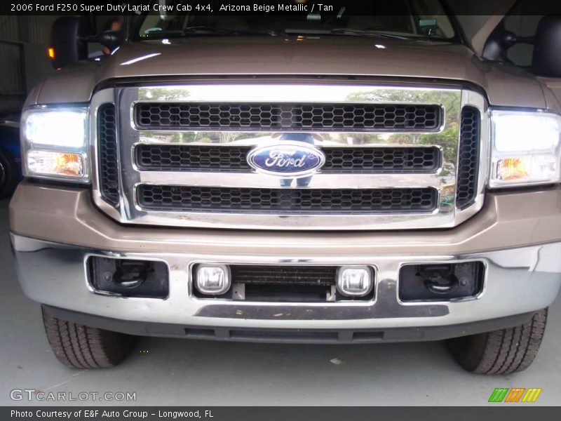 Arizona Beige Metallic / Tan 2006 Ford F250 Super Duty Lariat Crew Cab 4x4