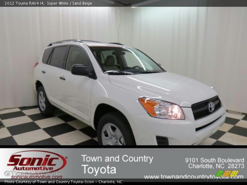 Super White / Sand Beige 2012 Toyota RAV4 I4