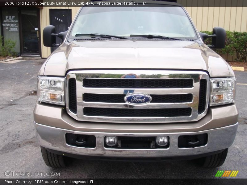 Arizona Beige Metallic / Tan 2006 Ford F250 Super Duty Lariat Crew Cab 4x4