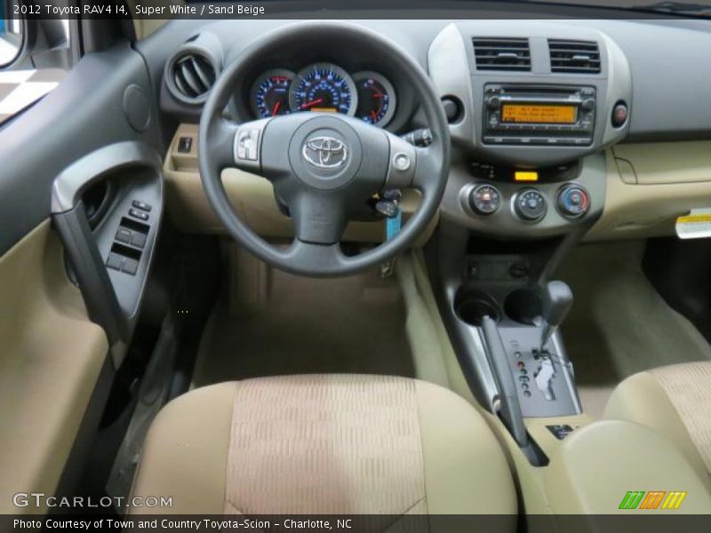 Super White / Sand Beige 2012 Toyota RAV4 I4